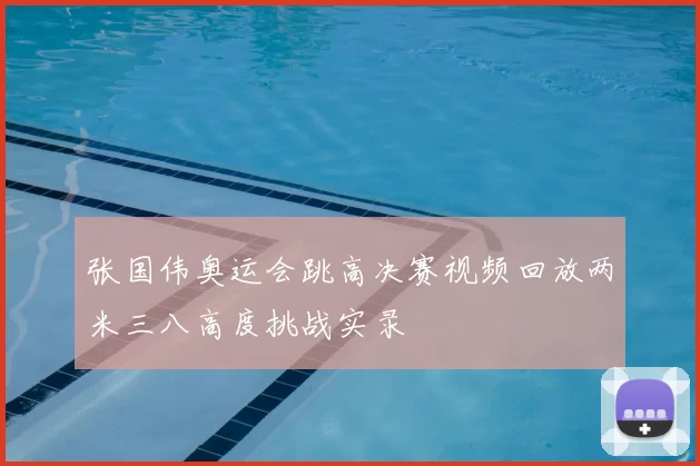 张国伟奥运会跳高决赛视频回放两米三八高度挑战实录